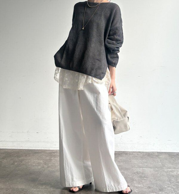  「ペーパーヤーンプルオーバー」|ニット・セーター|