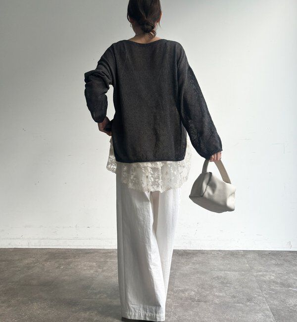  「ペーパーヤーンプルオーバー」|ニット・セーター|