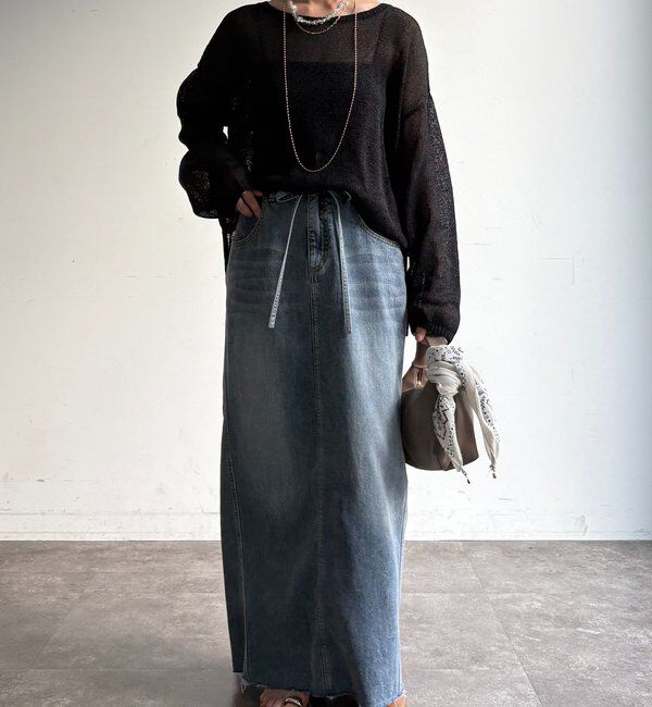  「ペーパーヤーンプルオーバー」|ニット・セーター|