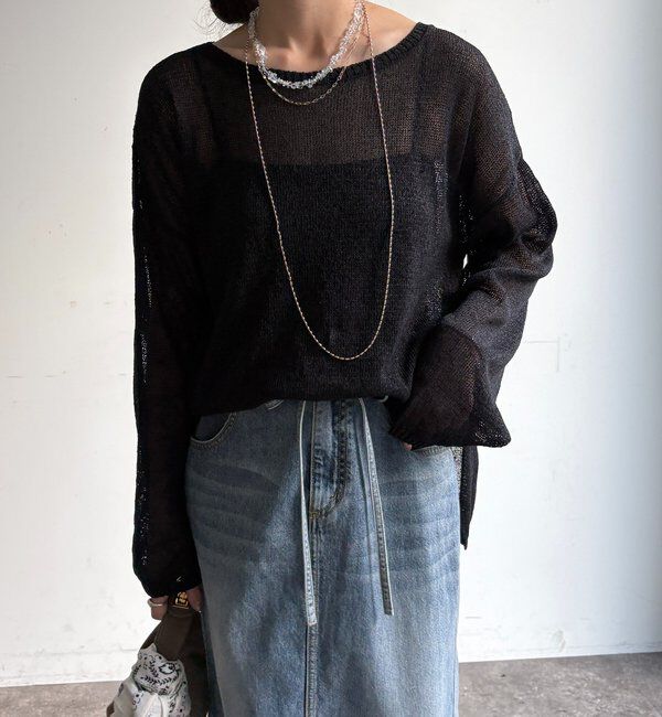  「ペーパーヤーンプルオーバー」|ニット・セーター|