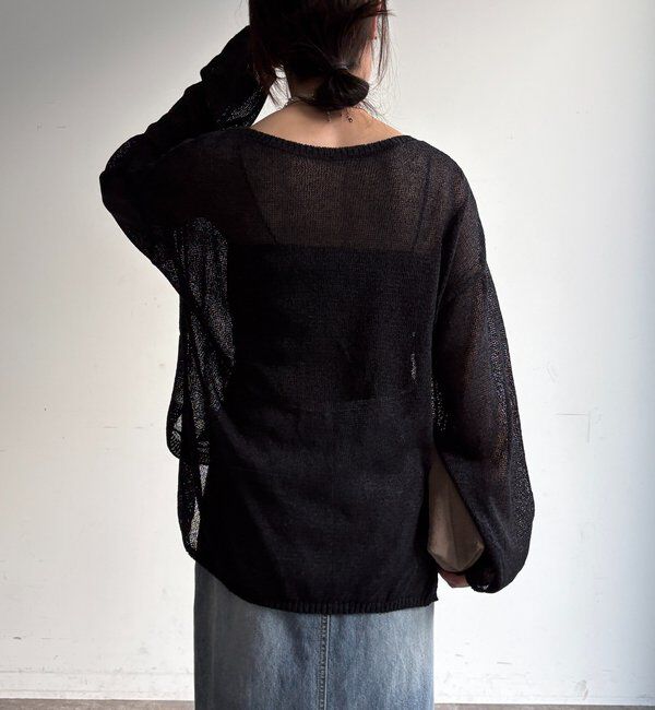  「ペーパーヤーンプルオーバー」|ニット・セーター|