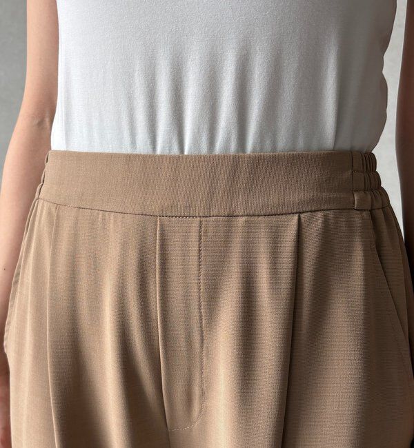  「【セットアップ可能】接触冷感タックイージーパンツ」|チノ|