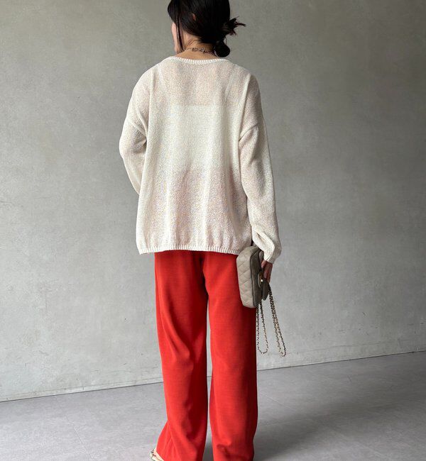  「【セットアップ可能】接触冷感タックイージーパンツ」|チノ|