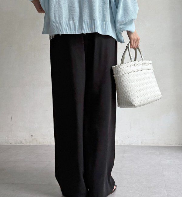  「【セットアップ可能】接触冷感タックイージーパンツ」|チノ|