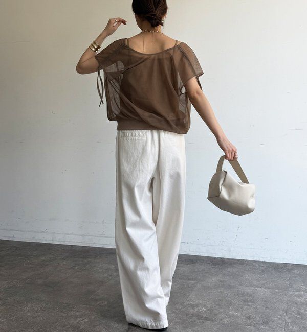  「【WEB限定】前後2WAYチュールカシュクールプルオーバー」|シャツ・ブラウス|