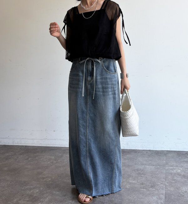  「【WEB限定】前後2WAYチュールカシュクールプルオーバー」|シャツ・ブラウス|