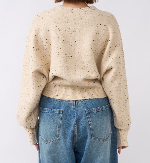  「【カーディガンとしても着れる】ショートZIPニット」|ニット・セーター|