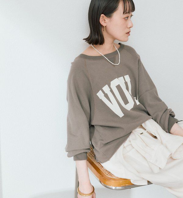  「【Yossshiiii企画】ワイドロゴカットオフスエット」|Tシャツ・カットソー|