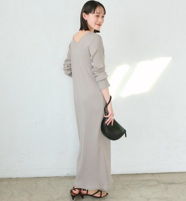  「【全骨格細見え】NEW2WAYロングリブワンピース」|ワンピース|