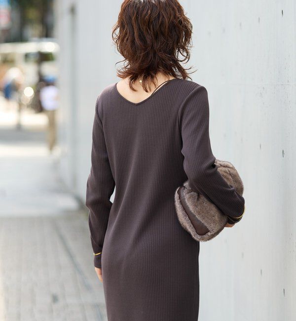  「【全骨格細見え】NEW2WAYロングリブワンピース」|ワンピース|