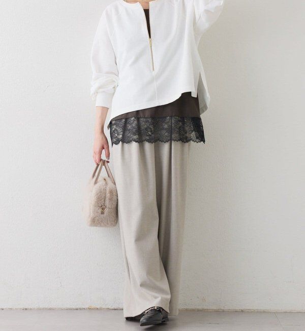  「【新色追加/抜け感◎】ハーフZIPスウェット」|Tシャツ・カットソー|