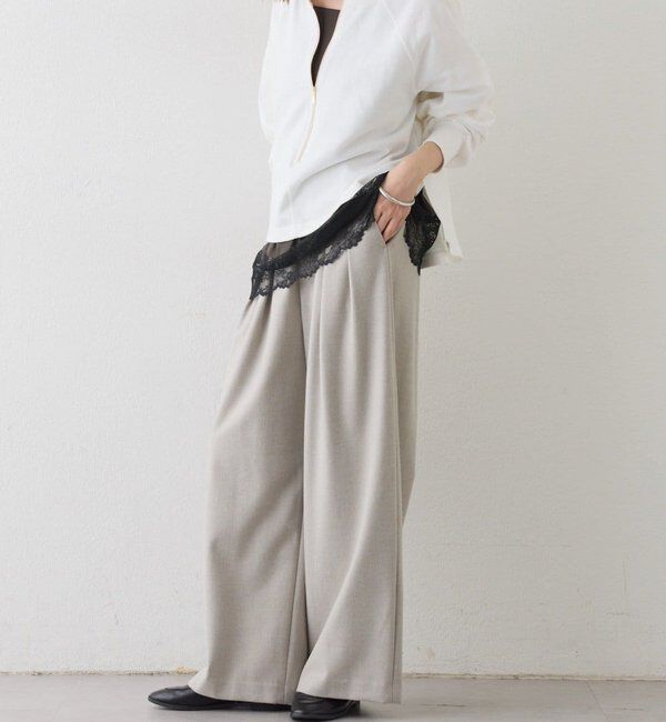  「【新色追加/抜け感◎】ハーフZIPスウェット」|Tシャツ・カットソー|