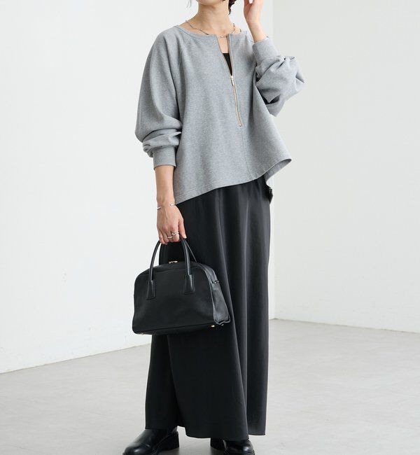 「【新色追加/抜け感◎】ハーフZIPスウェット」|Tシャツ・カットソー|