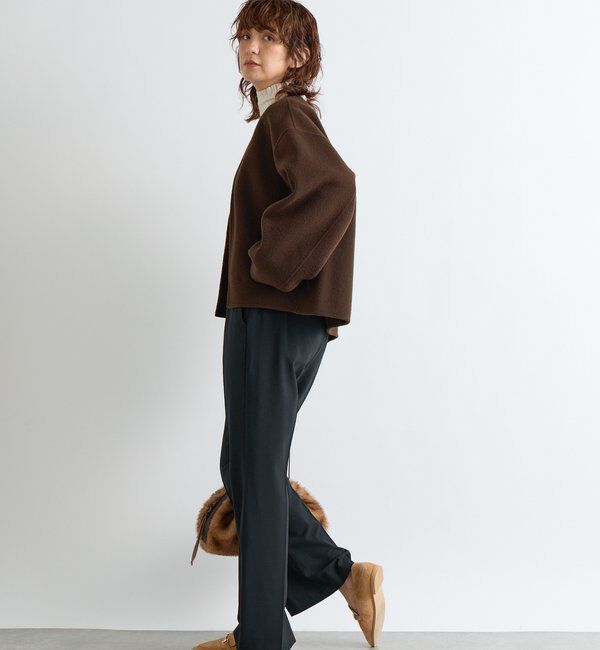  「【上品見え】ウールリバーショートコート」|その他|