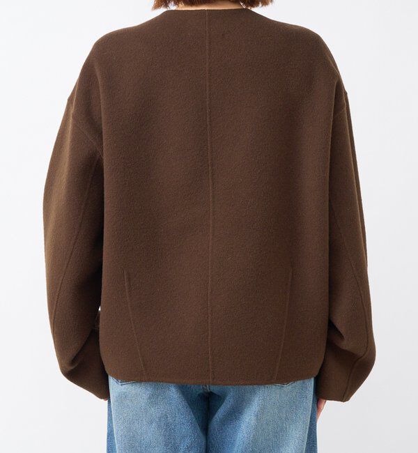  「【上品見え】ウールリバーショートコート」|その他|