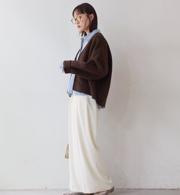  「【上品見え】ウールリバーショートコート」|その他|