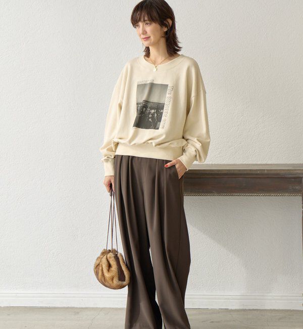  「【大人カジュアルに】2wayPhotoスウェット」|Tシャツ・カットソー|