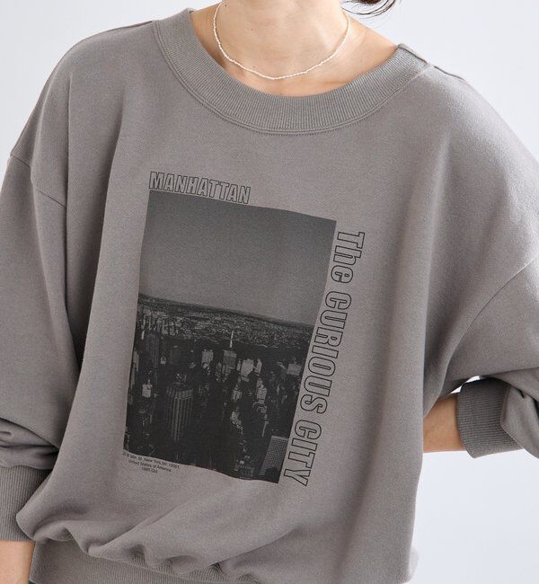  「【大人カジュアルに】2wayPhotoスウェット」|Tシャツ・カットソー|