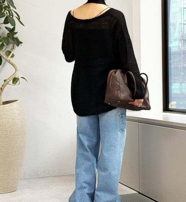  「【MONN.:.(モン)】ルーズペインターデニム」|デニム|