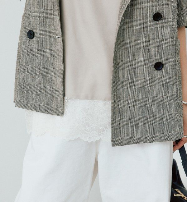  「【新色追加/鮮度抜群】レーストリムキャミソール」|シャツ・ブラウス|