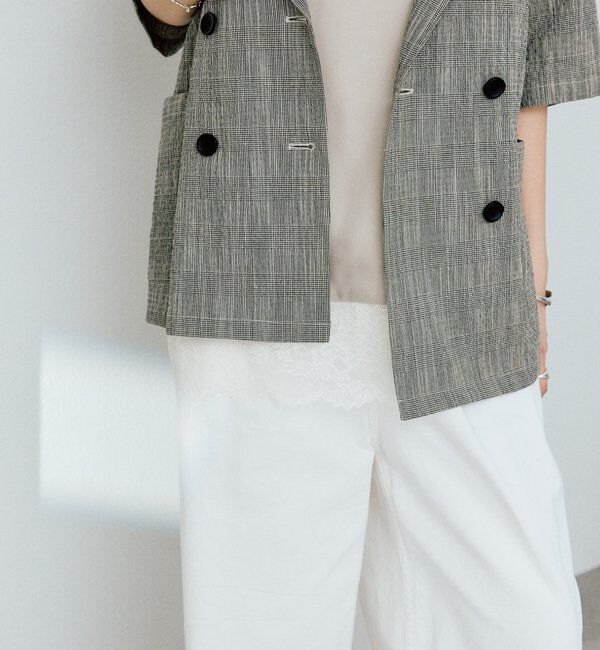  「【新色追加/鮮度抜群】レーストリムキャミソール」|シャツ・ブラウス|