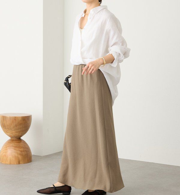  「予約【セットアップ着用可能】メッシュバイアススカート」|スカート|