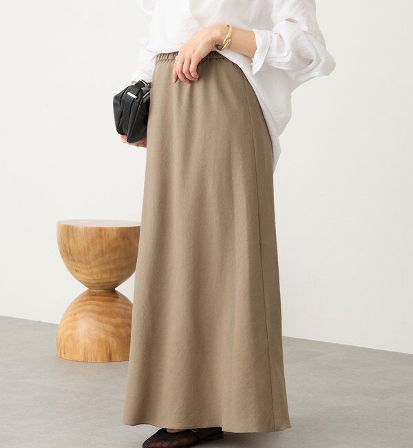  「予約【セットアップ着用可能】メッシュバイアススカート」|スカート|