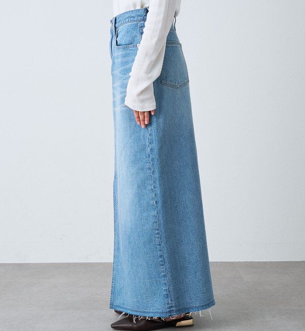  「予約【RIMH（リムエイチ）】スリットデニムスカート」|スカート|