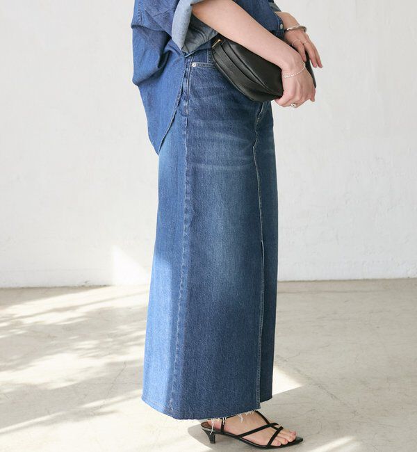  「予約【RIMH（リムエイチ）】スリットデニムスカート」|スカート|