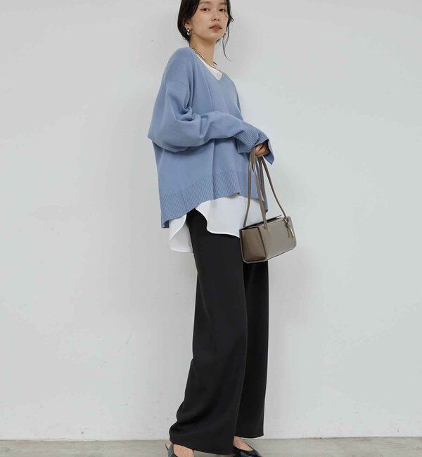  「【CHIKAコラボ】【美脚パンツ】ワイドドロストパンツ」|その他|