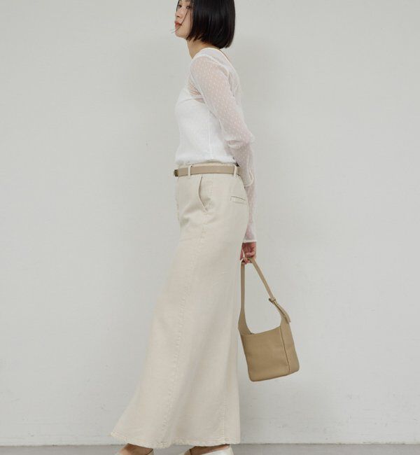  「【セットアップ対応】リヨセルスリットスカート」|スカート|