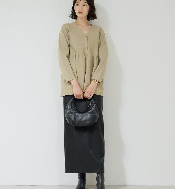  「ペプラムロングカーデ」|ニット・セーター|