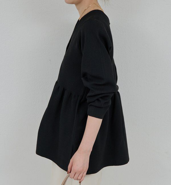  「ペプラムロングカーデ」|ニット・セーター|