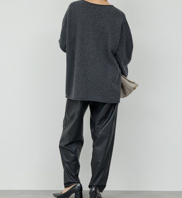  「ウールカシミヤタックVプルオーバー」|ニット・セーター|