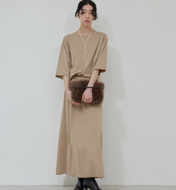  「【安心シルエット】【セットアップ対応】キュプラジャージーラウンドTee」|Tシャツ・カットソー|