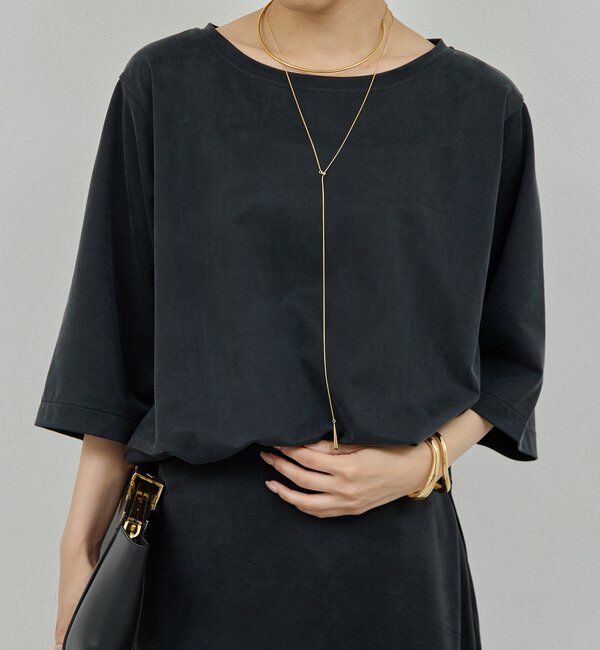  「【安心シルエット】【セットアップ対応】キュプラジャージーラウンドTee」|Tシャツ・カットソー|