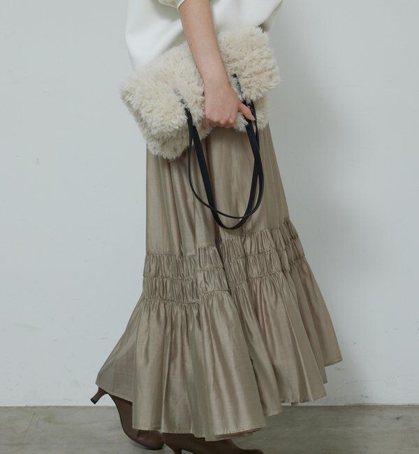  「ギャザーフレアスカート」|スカート|