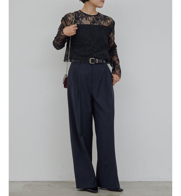  「レイヤードレースブラウス」|シャツ・ブラウス|