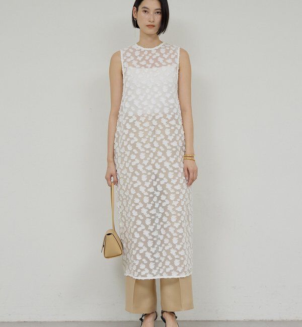  「ジャガードシアーワンピース」|ワンピース|