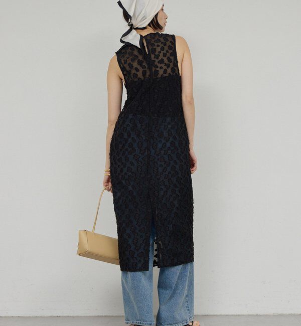  「ジャガードシアーワンピース」|ワンピース|