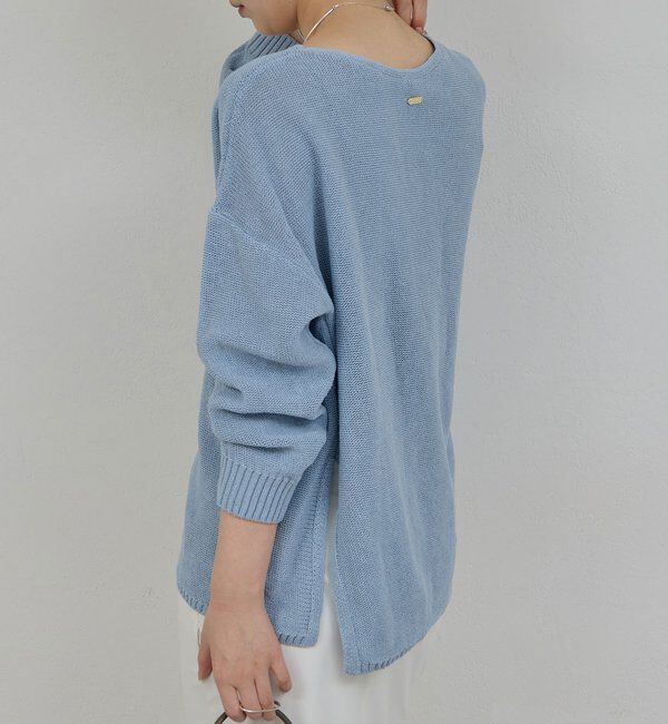  「【手洗い可】コットンメッシュプルオーバー」|ニット・セーター|