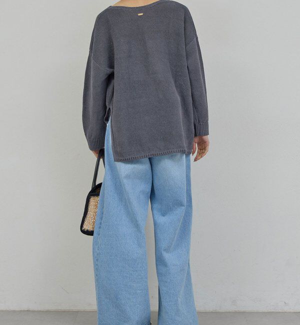  「【手洗い可】コットンメッシュプルオーバー」|ニット・セーター|