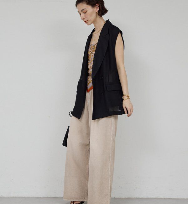  「【夏でも快適】シアーデニムパンツ」|デニム|