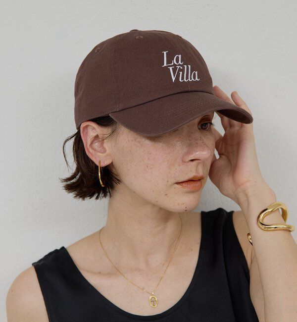  「ロゴキャップ【La villa】」|ハット|