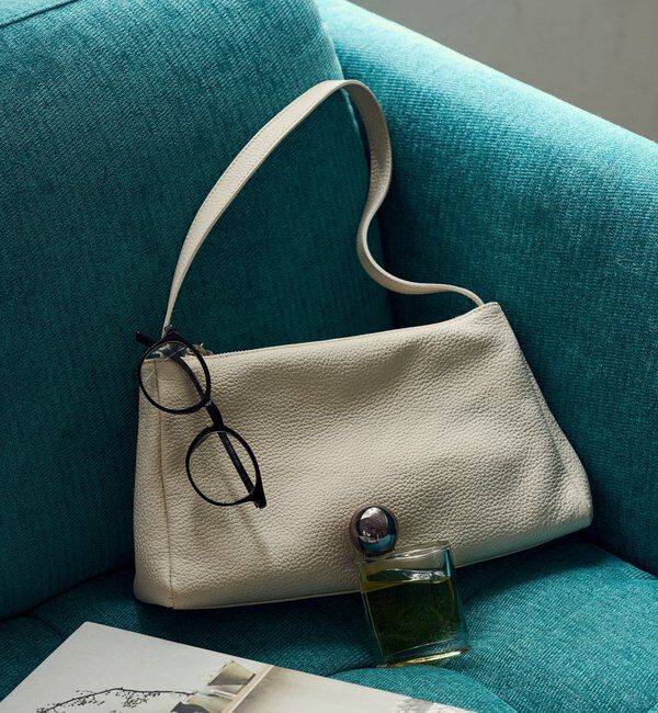  「レザー2WAYショルダーバッグ」|ショルダー・メッセンジャー|アイボリー