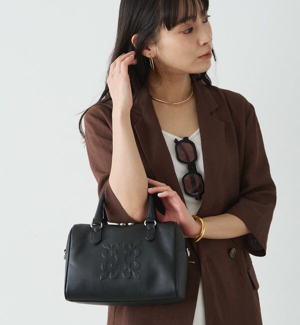  「《composition》レザー2WAYミニボストンバッグ」|ボストンバッグ|