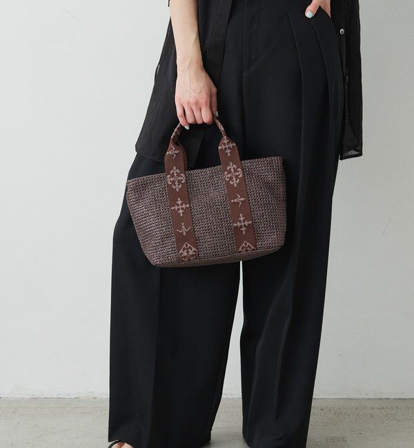  「ナイロンラフィアデイリーミニトートバッグ」|トートバッグ|