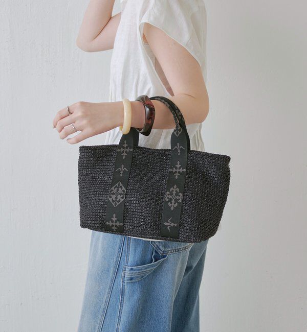  「ナイロンラフィアデイリーミニトートバッグ」|トートバッグ|