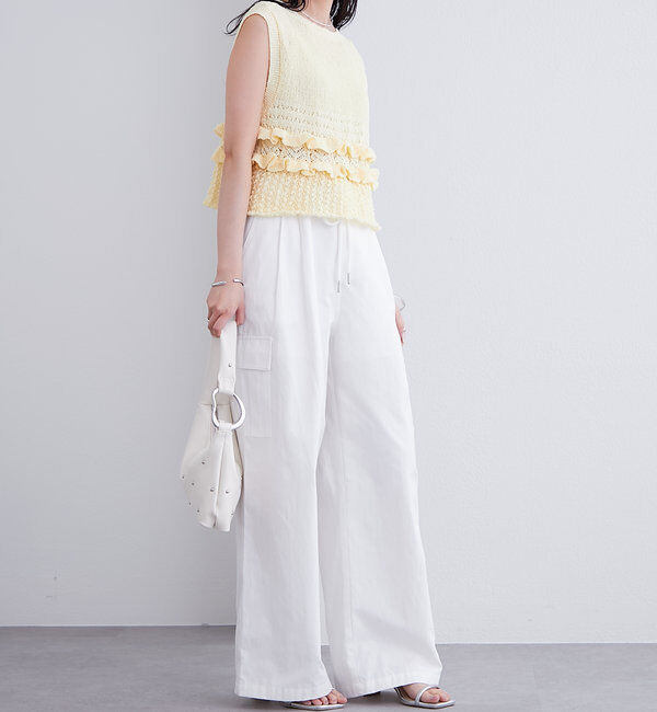  「フリルニットベスト」|ニット・セーター|