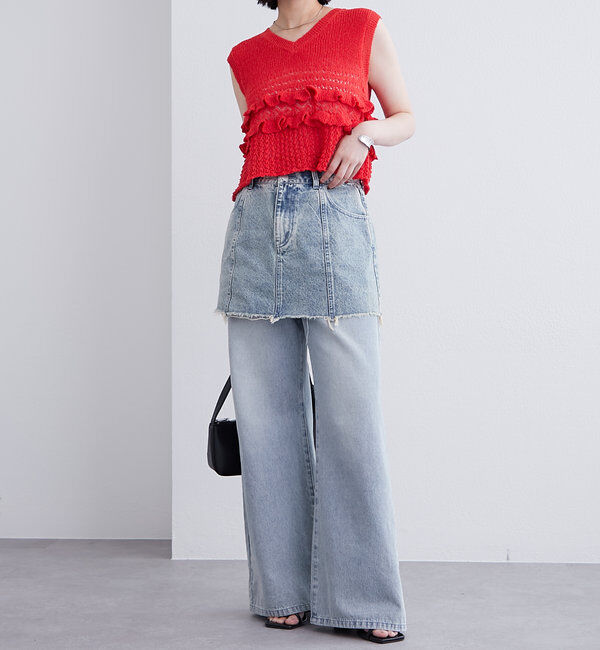  「フリルニットベスト」|ニット・セーター|